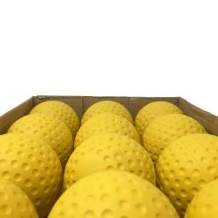 Barnettsports A-123 Baseball Balls For Throwing Machine, Size 9'', Red/yellow, 12 Pieces