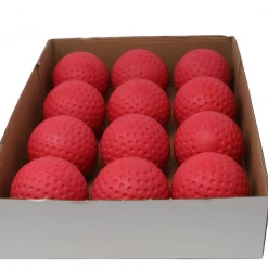 Barnettsports A-123 Baseball Balls For Throwing Machine, Size 9'', Red/yellow, 12 Pieces