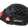 Barnettsports JL-125 Vinyl Baseball Glove, Outfield, Size 12,5, Black Gloves