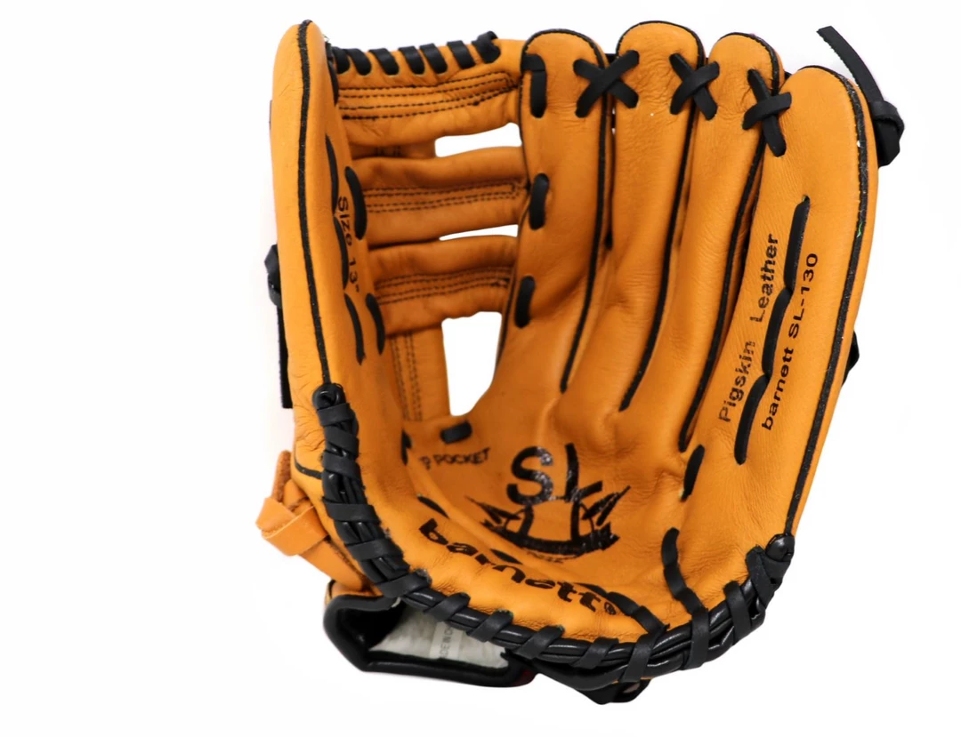 Barnettsports SL-130 Leather Baseball Glove, Outfield, Size 13, Brown 3 Barnettsports SL-130 Leather Baseball Glove, Outfield, Size 13, Brown