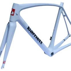 Barnett.store Road Bike BRC-01 Carbon Bike Frame, White, Black