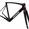 Barnett.store BDC-01 Bicycle Frame Carbon Disc, Black, White