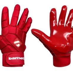 Barnett.store FKG-03 Red High Level Linebacker Football Gloves, LB, RB, TE