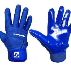 Barnett.store FLG-03 Blue Professional Linemen Football Gloves, OL, DL
