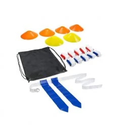 Barnettsports FLAG FOOTBALL KIT (6 Cones, 10 Belts, 2 Flags Per Belt, A Bag)