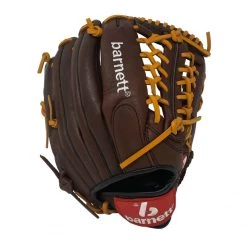 Barnettsports GL-125 Competition Baseball Glove, Genuine Leather, Outfield 12.5, Brown Gloves