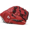 Barnettsports JL-115 Baseball Glove, Outfield, Polyurethane, Size 11,5", Red Color (Right Hand Throw)