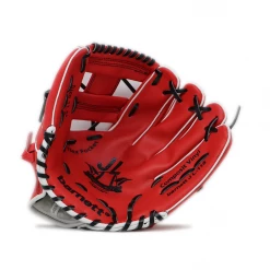 Barnettsports JL-115 Baseball Glove, Outfield, Polyurethane, Size 11,5", Red Color (Right Hand Throw)