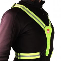 Barnettsports LW-1 Fluorescent Vest With LED Lights And Reflective Stripes