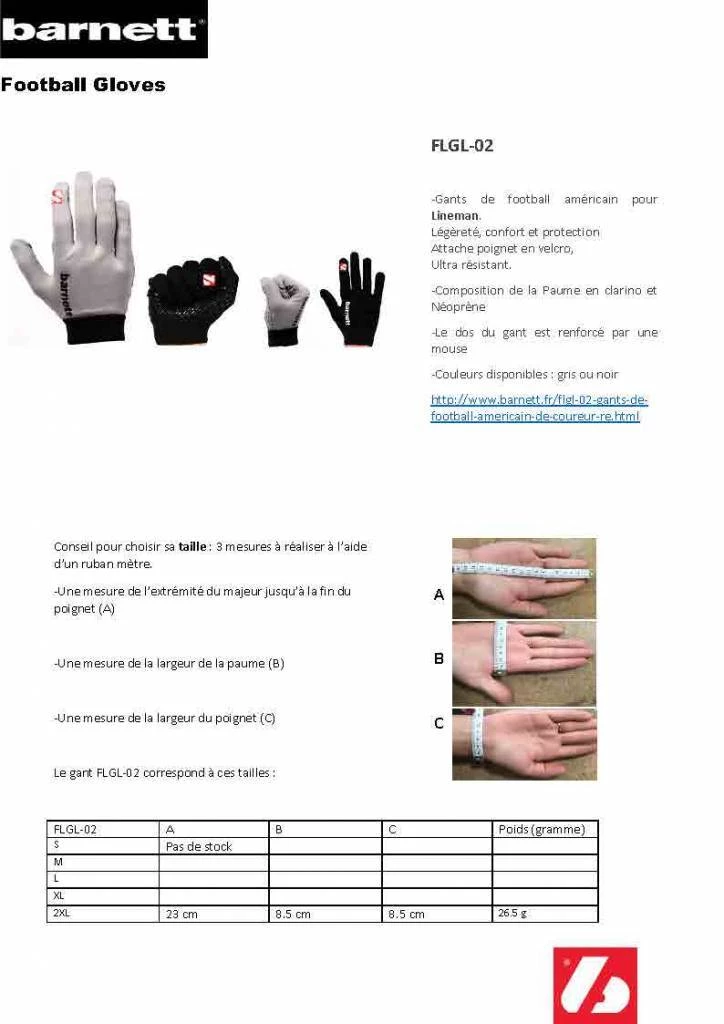 Barnettsports FLGL-02 New Generation Linebacker Football Gloves, RE,DB,RB, Black 9 Barnettsports FLGL-02 New Generation Linebacker Football Gloves, RE,DB,RB, Black