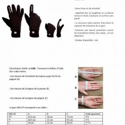 Barnettsports NBG-07 Winter Softshell Ski Gloves, Black