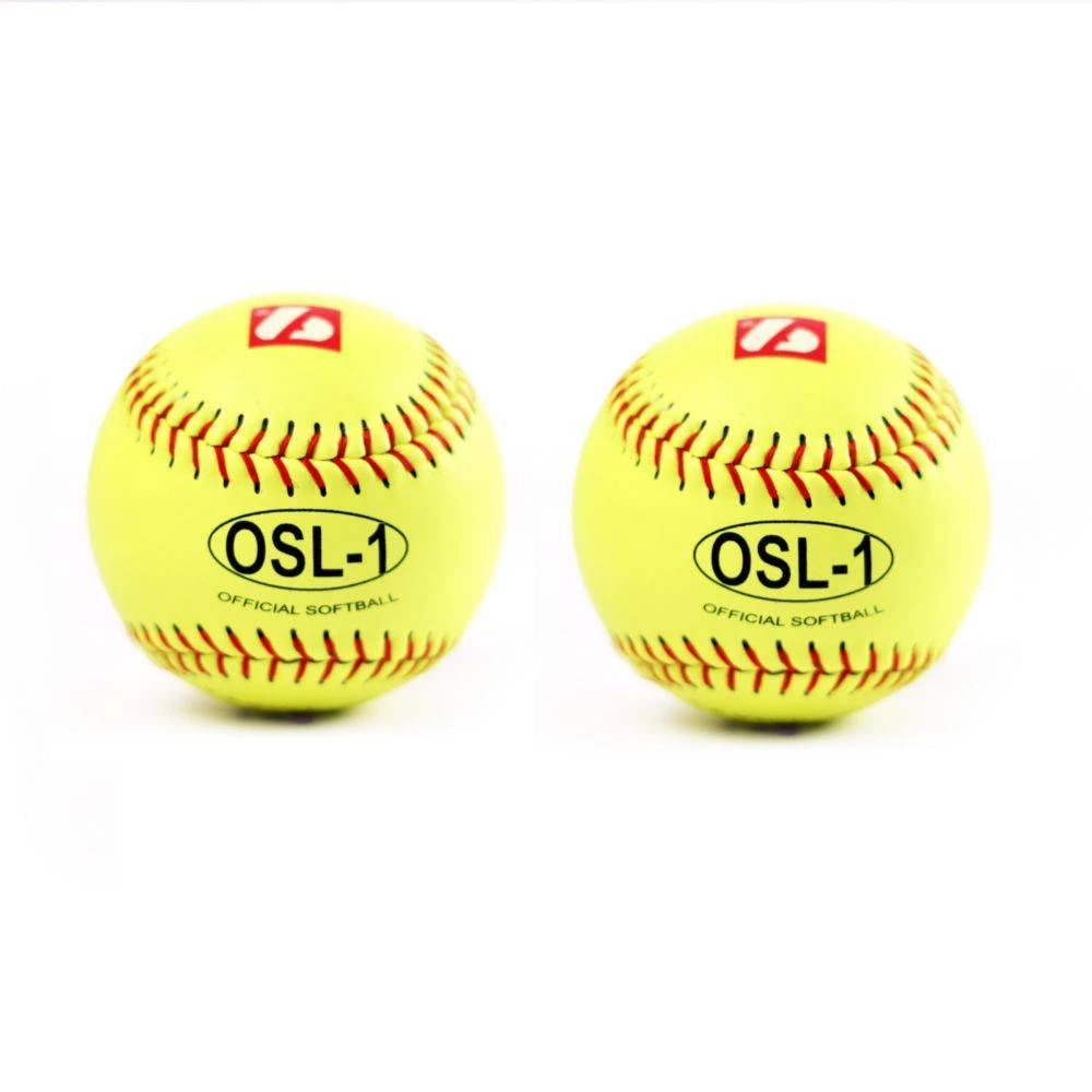 Barnettsports OSL-1 High Competition Softball, Size 12", Yellow, 2 Pieces Balls 3 Barnettsports OSL-1 High Competition Softball, Size 12", Yellow, 2 Pieces Balls