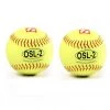 Barnettsports OSL-2 Competition Softball, Size 12", Yellow, 2 Pieces