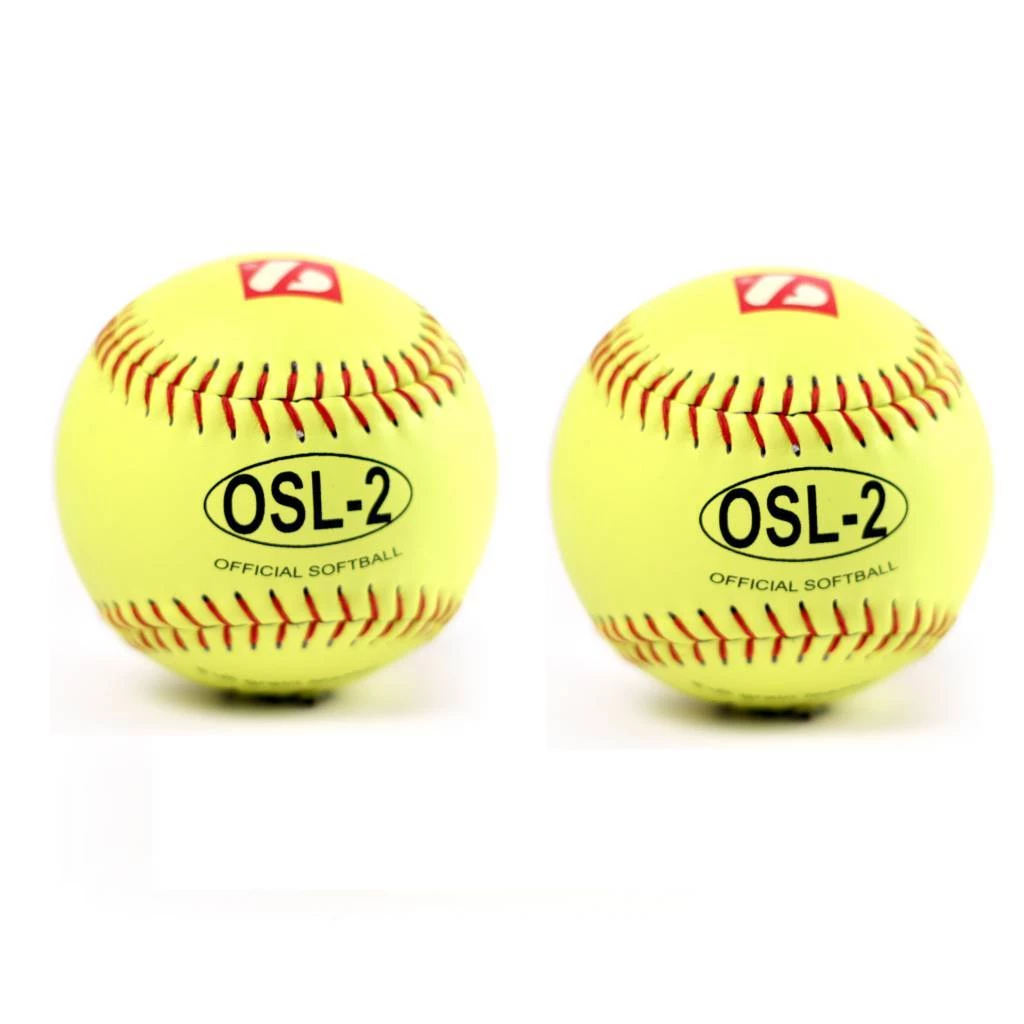 Barnettsports OSL-2 Competition Softball, Size 12", Yellow, 2 Pieces 3 Barnettsports OSL-2 Competition Softball, Size 12", Yellow, 2 Pieces