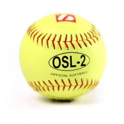 Barnettsports OSL-2 Competition Softball, Size 12", Yellow, 1 Dozen Balls