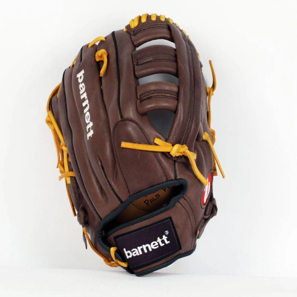 Barnettsports Gloves GL-127 Competition Baseball Glove, Genuine Leather, Outfield 12.7, Brown 4 Barnettsports Gloves GL-127 Competition Baseball Glove, Genuine Leather, Outfield 12.7, Brown