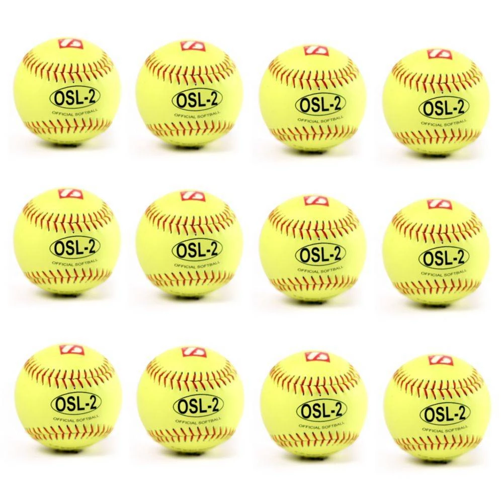 Barnettsports OSL-2 Competition Softball, Size 12", Yellow, 1 Dozen Balls 3 Barnettsports OSL-2 Competition Softball, Size 12", Yellow, 1 Dozen Balls