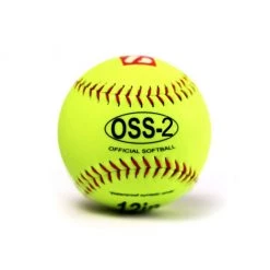 Barnettsports Balls OSS-2 Practice Softball Ball, Soft Touch, Size 12", White, 2 Pieces