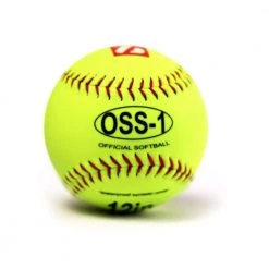 Barnettsports OSS-1 Practice Softball Ball, Size 12", Yellow, 1 Dozen