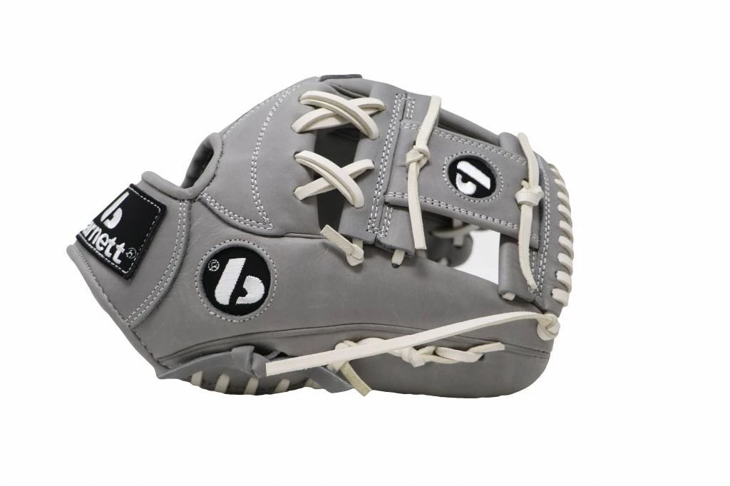 Barnettsports Gloves FL-115 Baseball Glove, High Quality, Leather, Infield/outfield 11, Light Gray 2 Barnettsports Gloves FL-115 Baseball Glove, High Quality, Leather, Infield/outfield 11, Light Gray