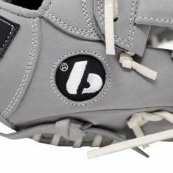 Barnettsports FL-117 Baseball And Softball Glove, Leather, Infield / Fastpitch 11.7, Light Grey
