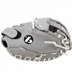 Barnettsports FL-201 Baseball Glove, High Quality, Leather, Catcher, Light Grey