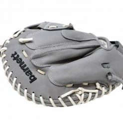 Barnettsports FL-201 Baseball Glove, High Quality, Leather, Catcher, Light Grey