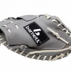 Barnettsports Gloves FL-203 Softball Glove, High Quality, Leather, Catcher, Light Grey