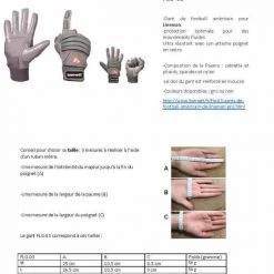 Barnettsports FLG-03 Exceptional Linemen Gloves, OL,DL, Black